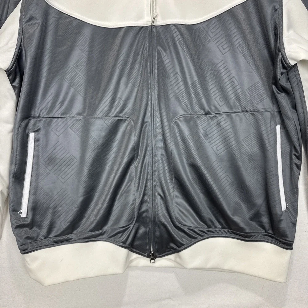 Nike Air Jordan XI Retro Knit Full Zip Jacket Cool Grey 11 Gray XXL Dri Fit - Picture 8 of 13